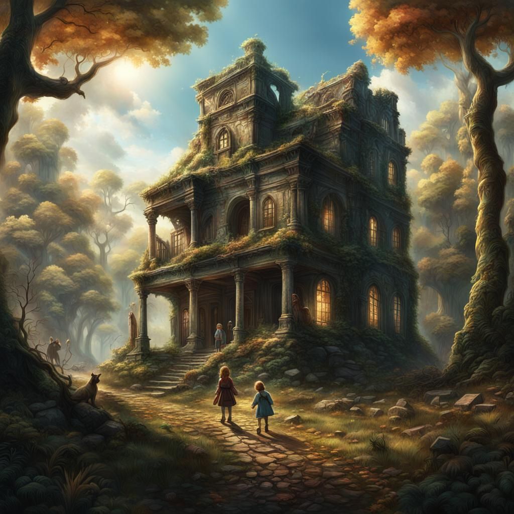 Hansel and Gretel's Forest Adventure: Digital Matte Painting