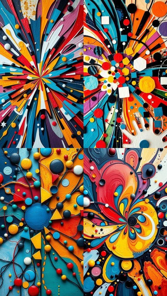 Mandelbrot 3D Abstract Expressionism Explosion