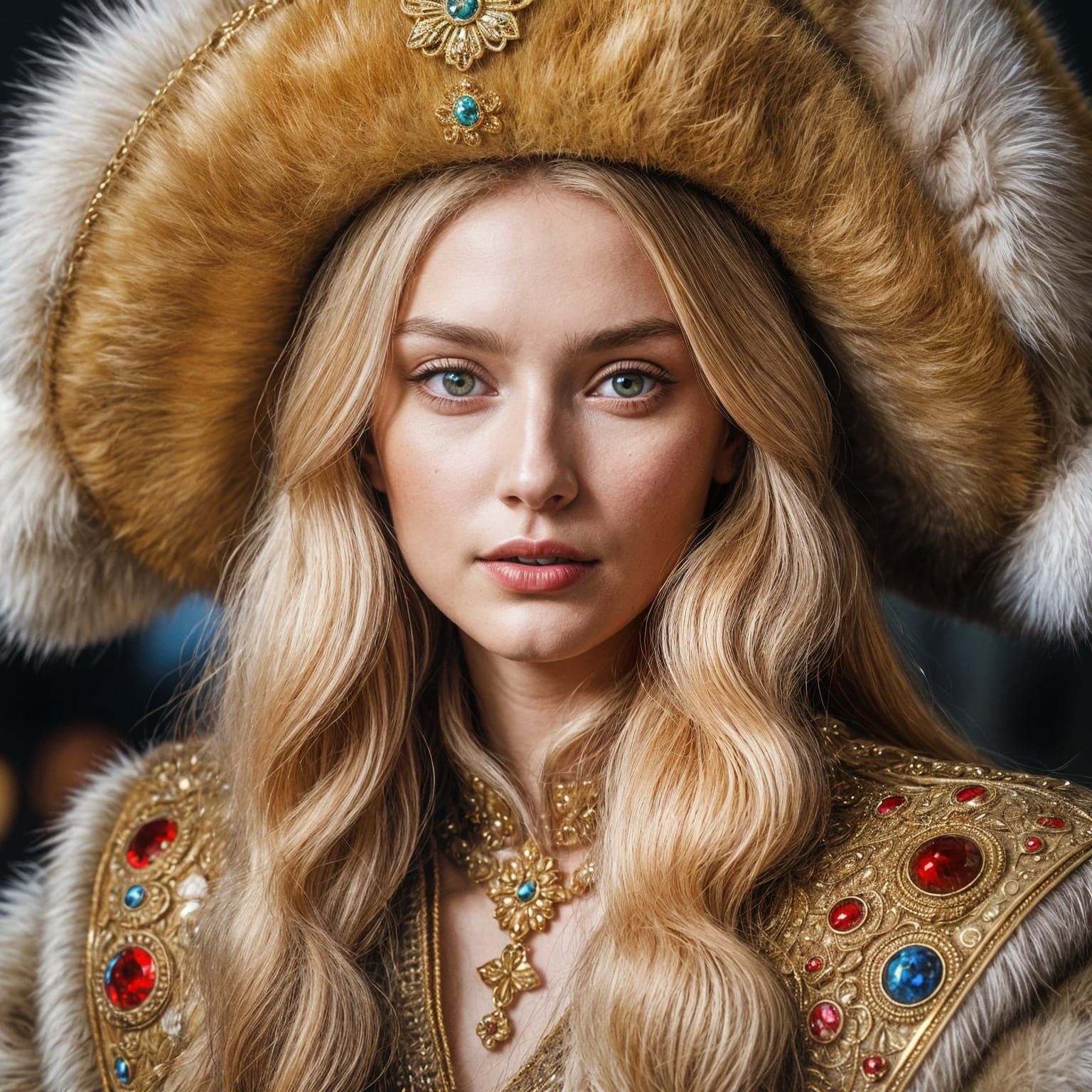 Tsarina Eudoxia in Fur, Pre-Petrine Fashion