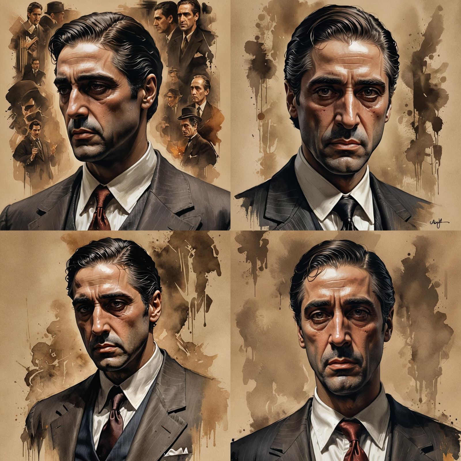 Intricate Storybook Character Portrait in Art Nouveau Style