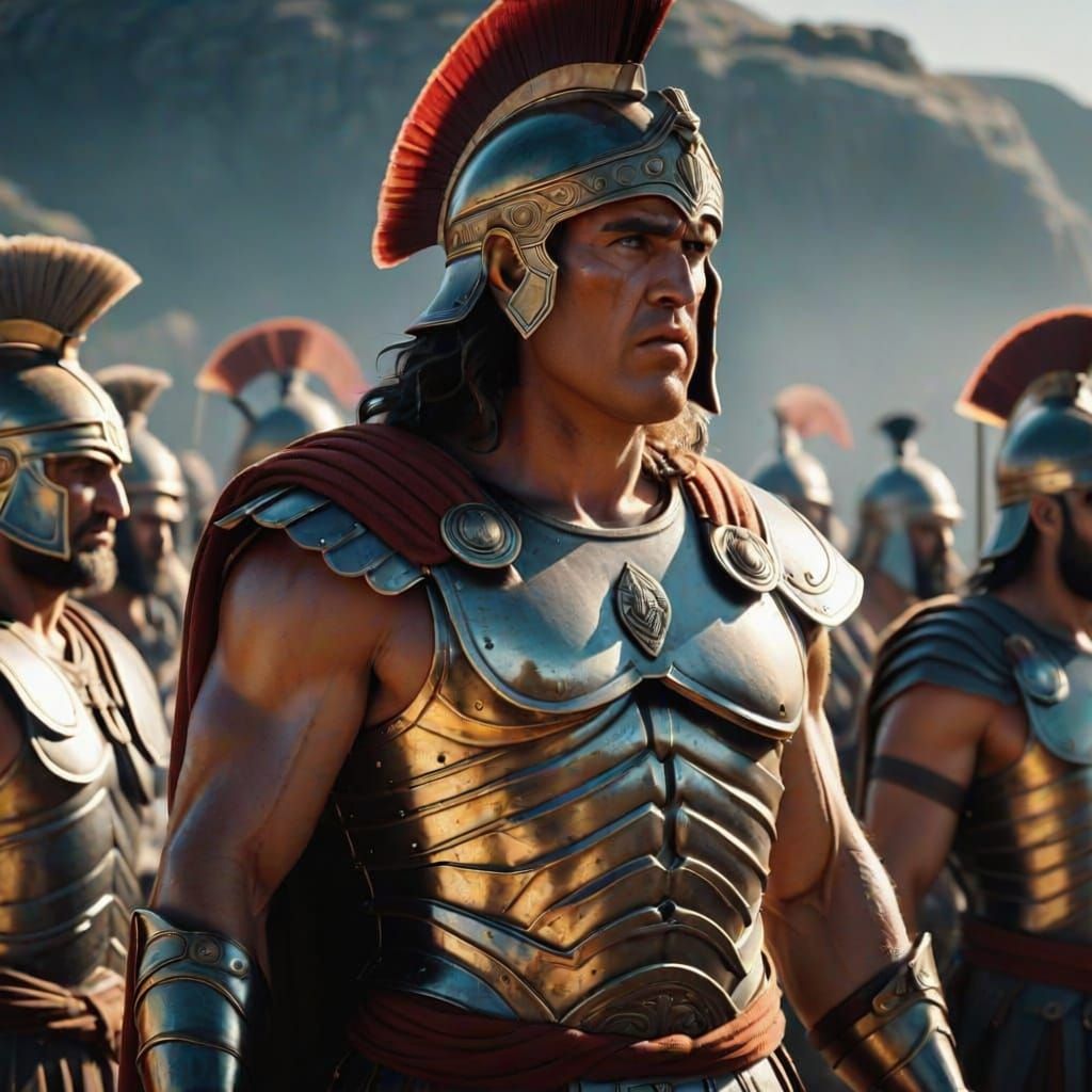 Achilles Argues with Agamemnon Over Briseis