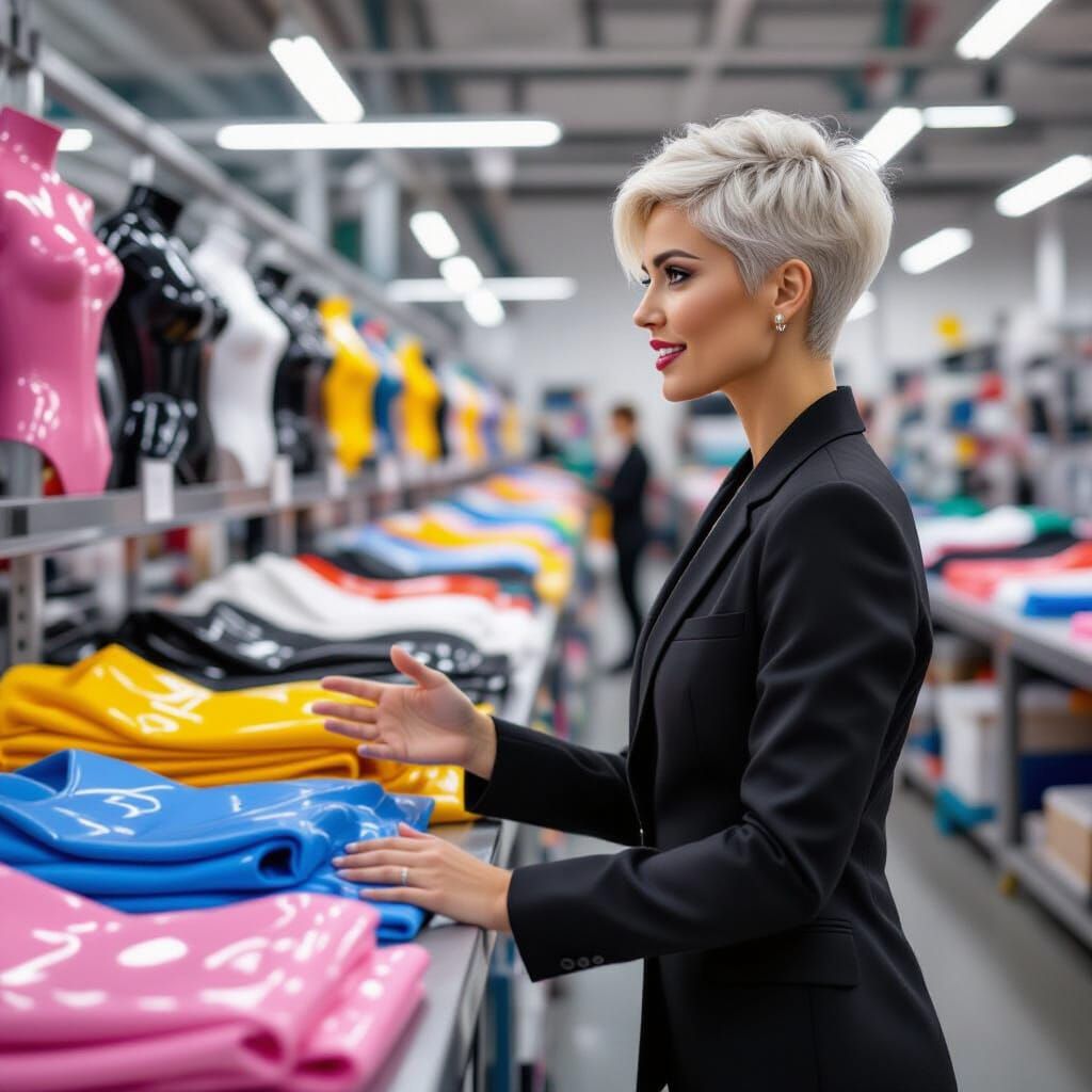 Woman Oversees Latex Factory Opening