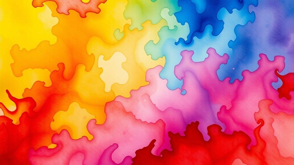 Vibrant Colors Converge in Abstract Alcohol-Ink Art