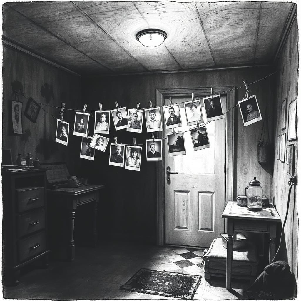 Darkroom Photographs in Hyperdetailed Charcoal Style