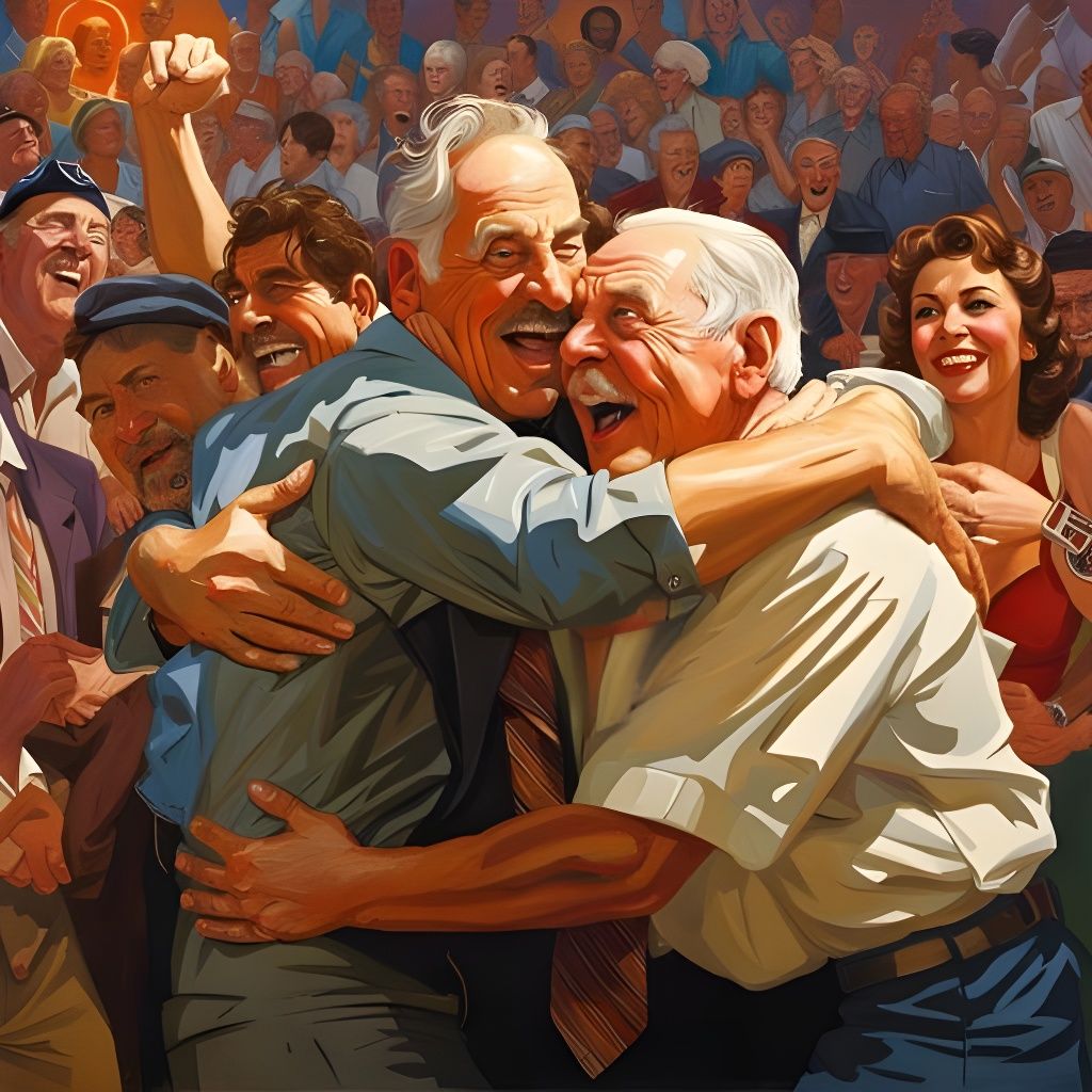 Jubilant Game Show Winners Celebrate Victory