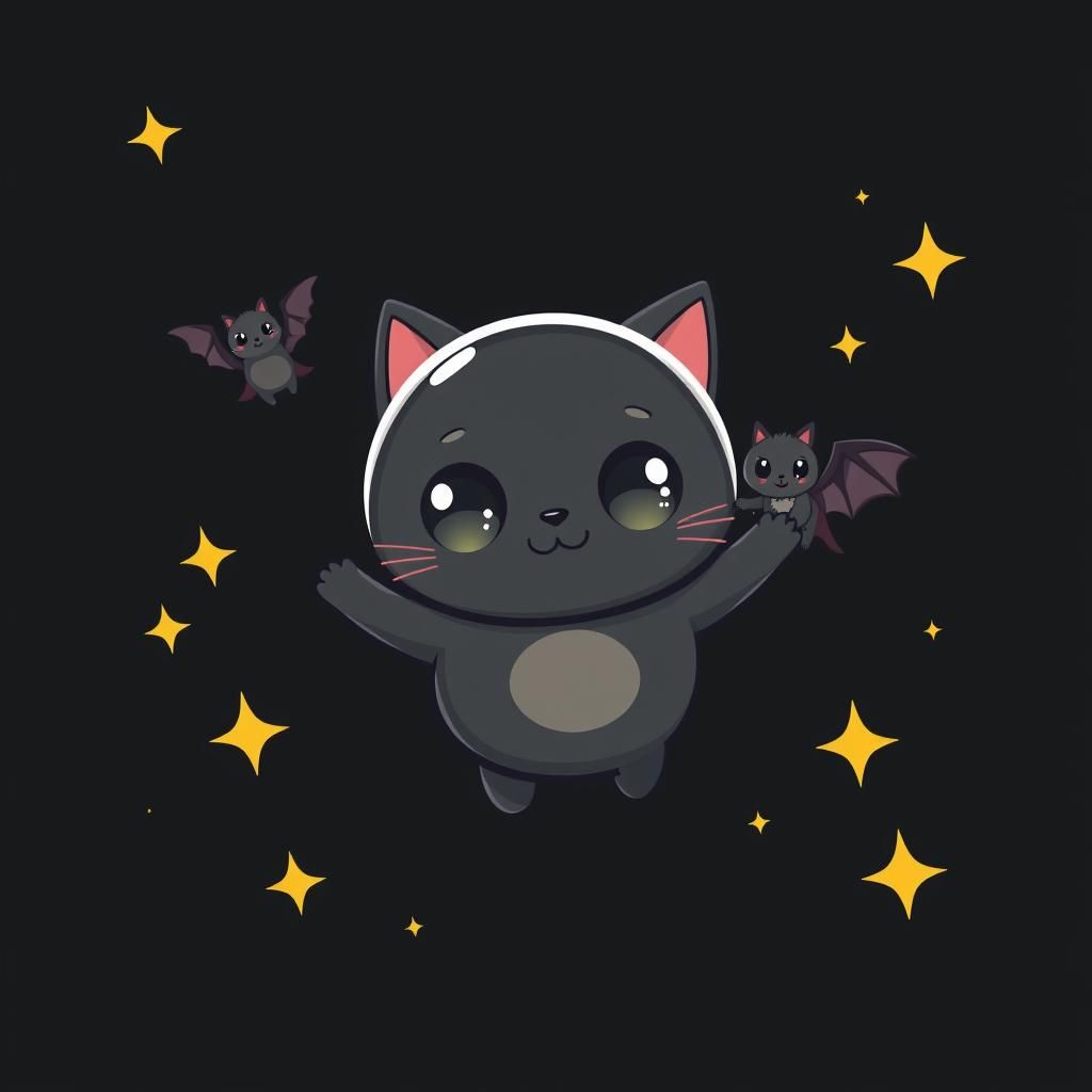 Monster Cat and Bat's Space Dance