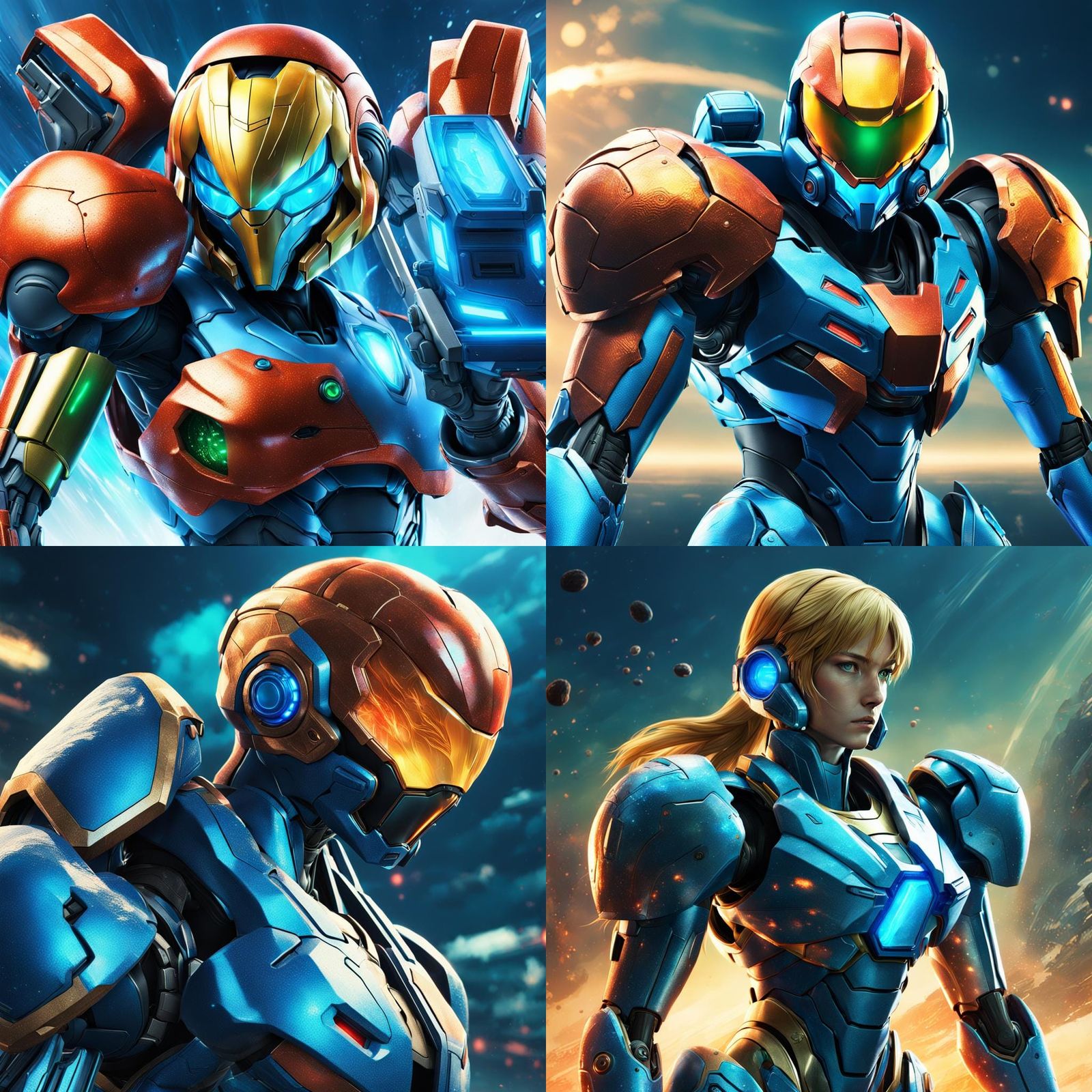 Hyperrealistic Samus Aran Zero Suite Cinematic