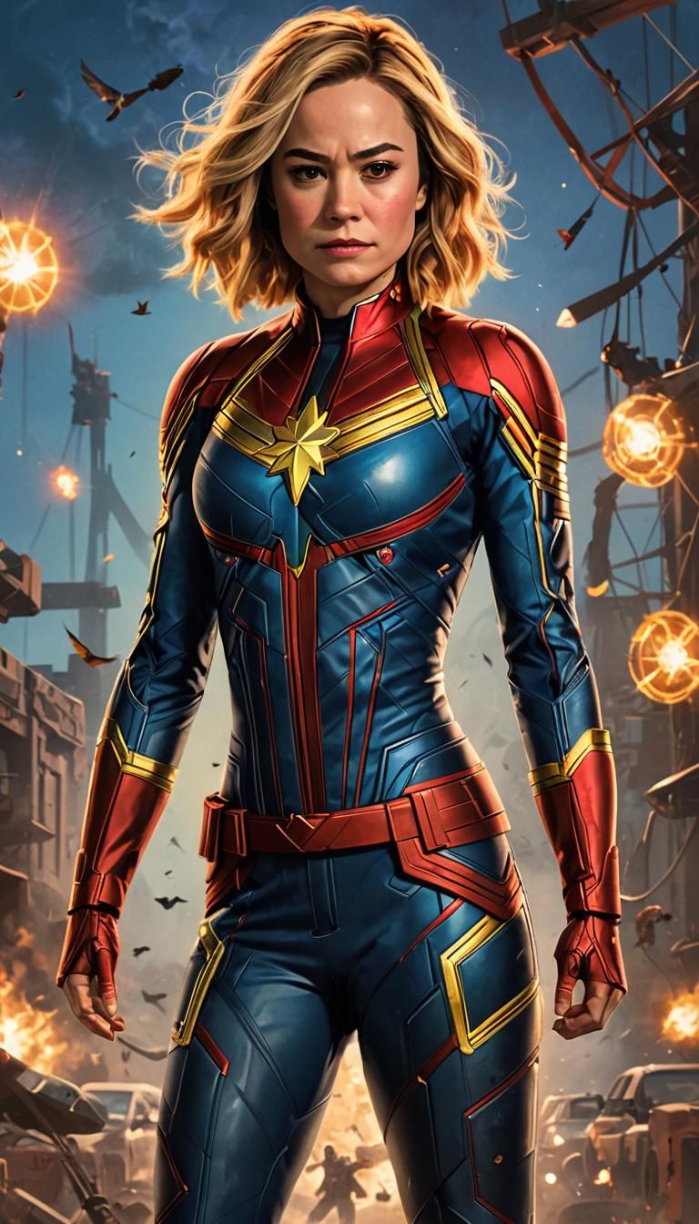 Bird Cosplaying as Captain Marvel