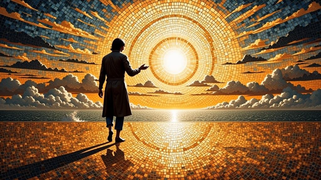 Love in Radiant Light, in Vibrant Digital Art