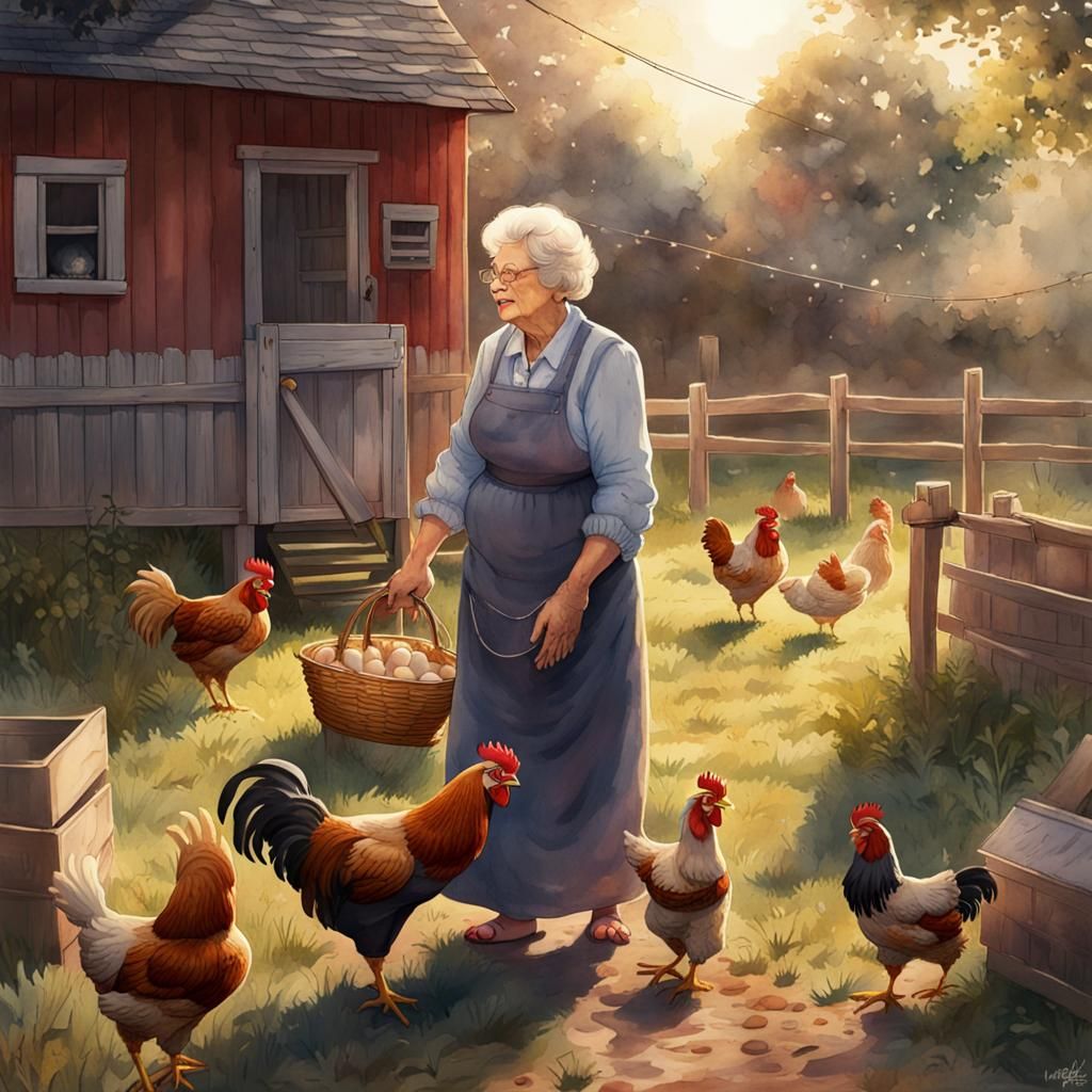 Grandma Cora's Sunrise Egg Collection: Watercolor Art