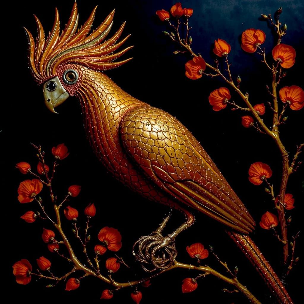 Abstract Swirls of Intense Red Hues