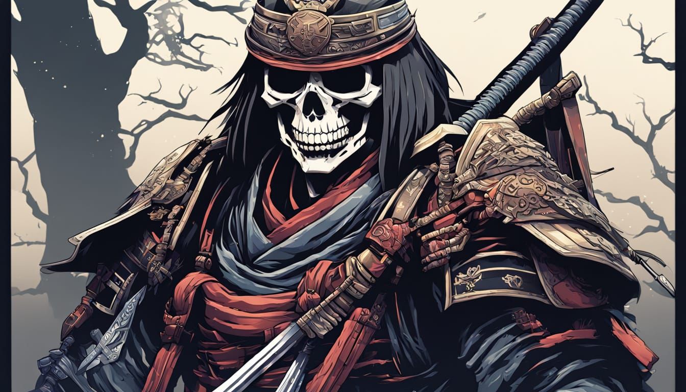 Surreal Cel-Shaded Samurai Masterpiece