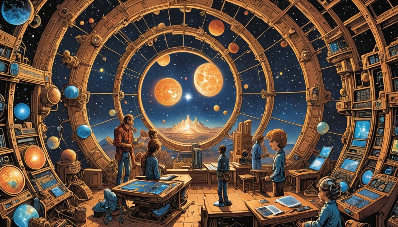 Astrology New Age Magazine Cover with Crystals