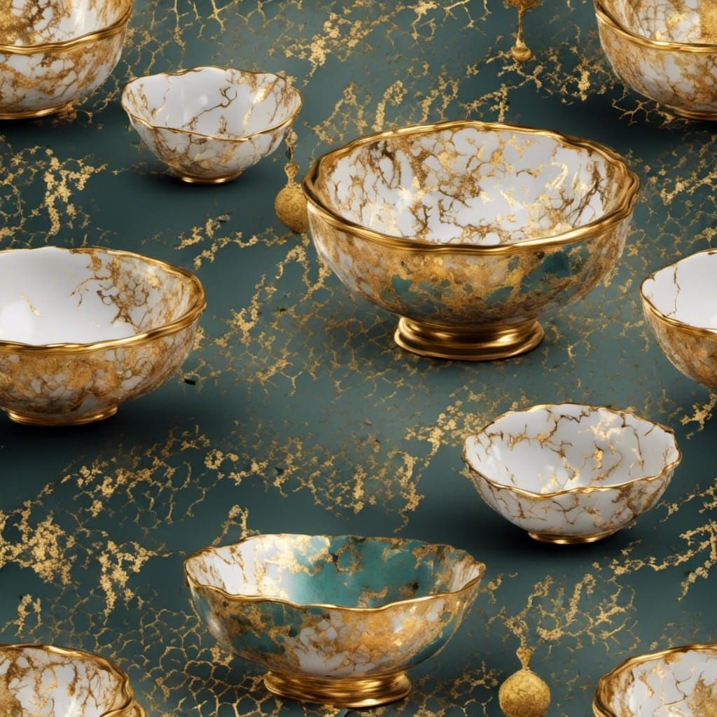 Kintsugi Bowl: Golden Repair Art