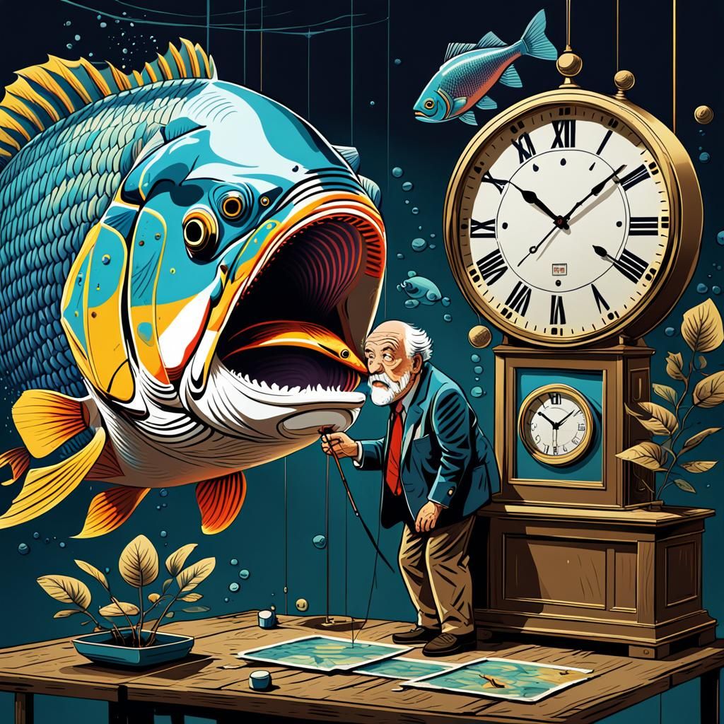 Father Time Eaten By A Whale