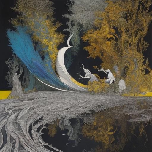 Surreal Expressionist Art in Oil on Canvas