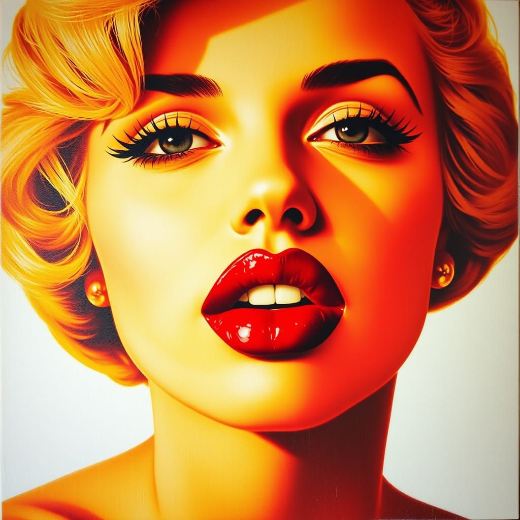 Vintage Glamour Portrait in Soft Focus