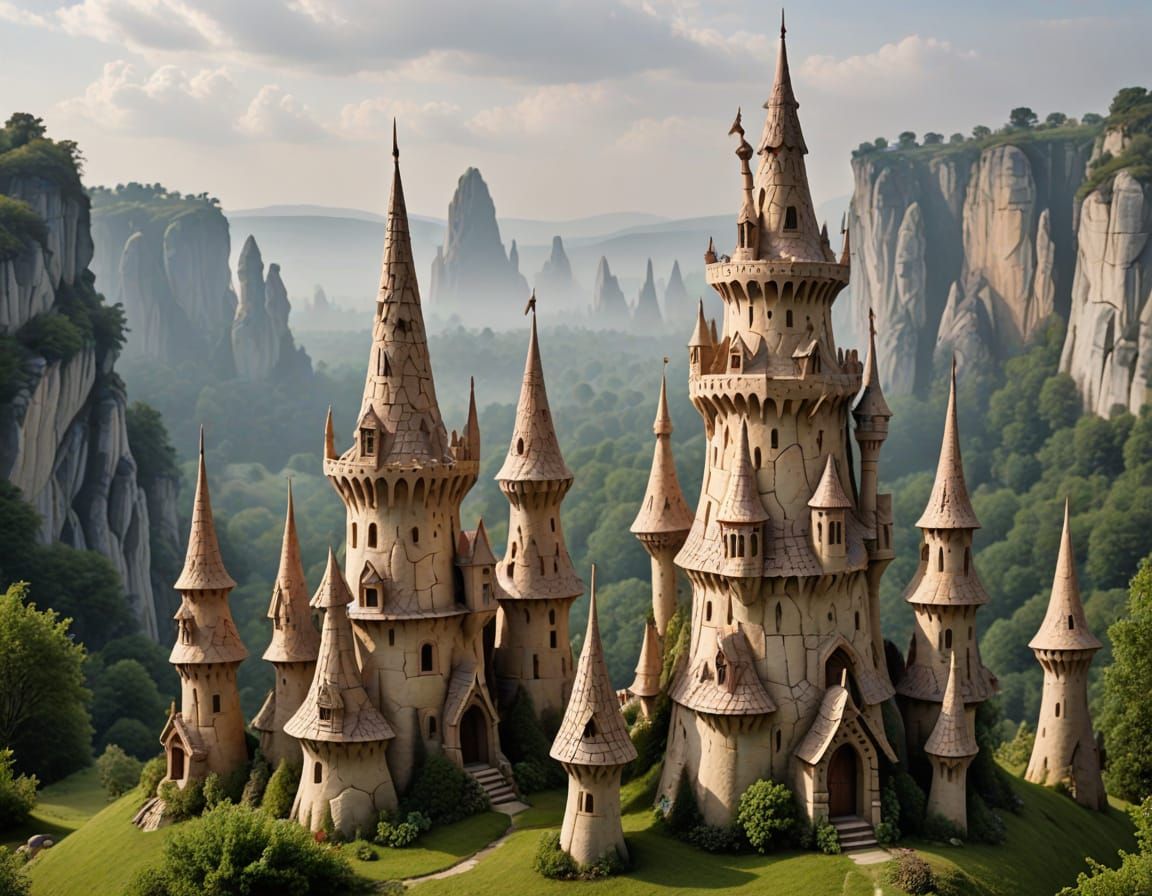 Sinister Parchment Craft Fairy Chimneys