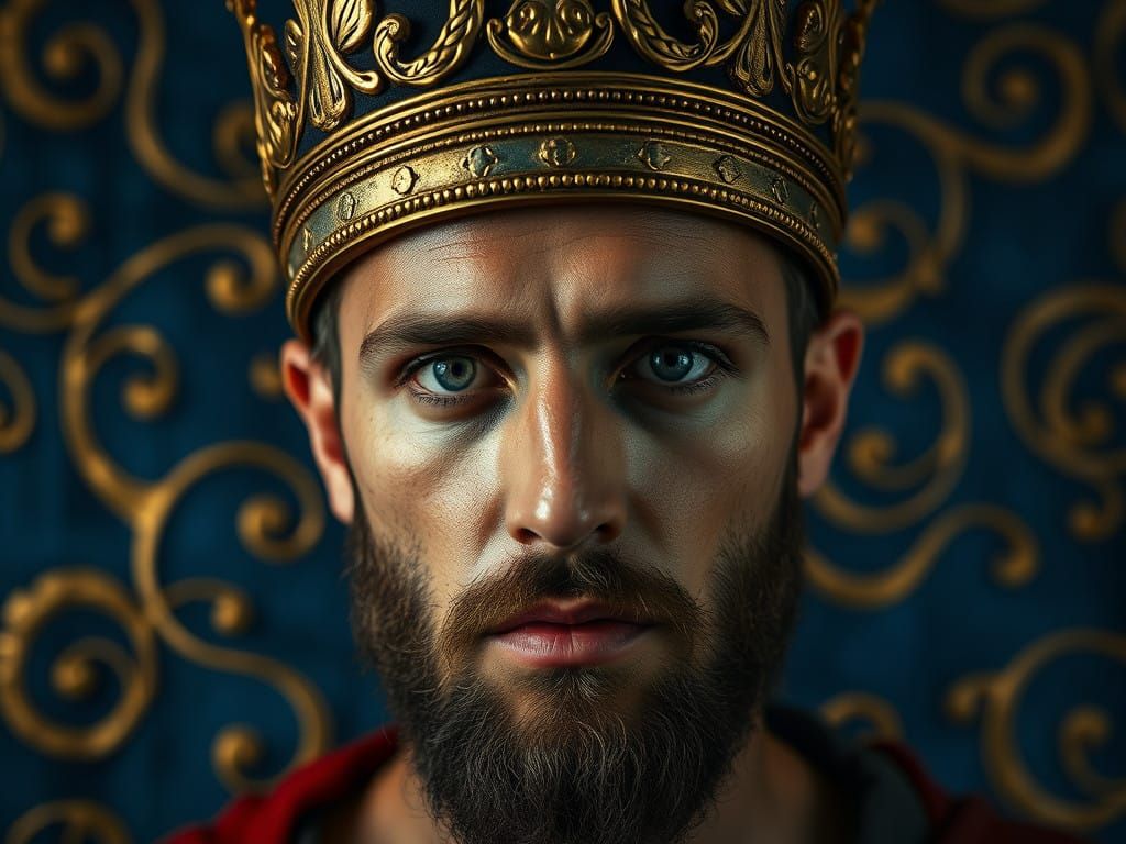 Elegant Dark Monarch in a Richly Colored Atmosphere