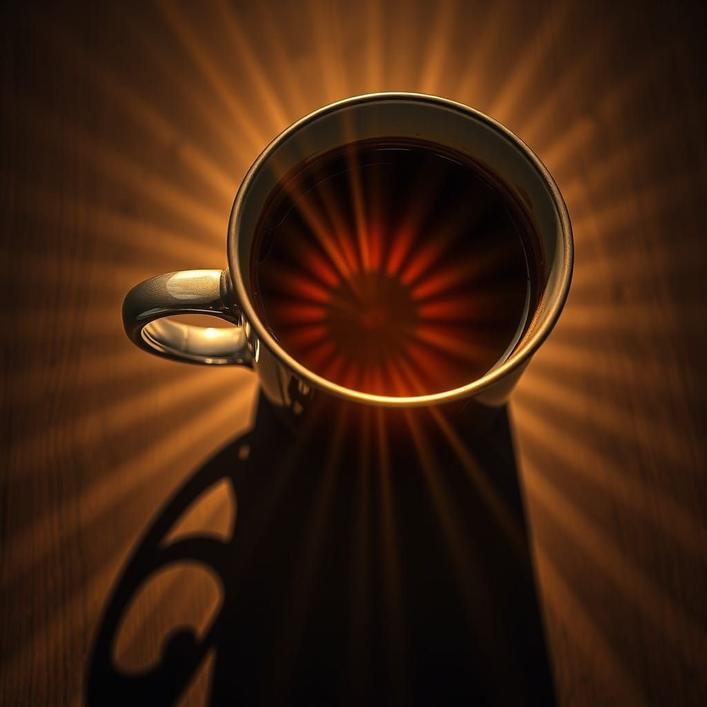 Surreal Sunrise Art on Elegant Coffee Mug