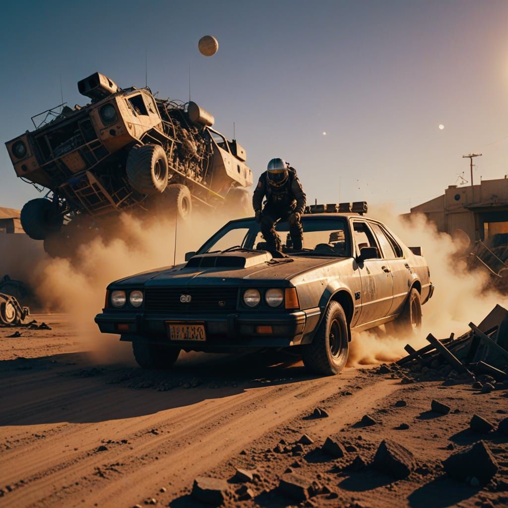 Bogan Unleashes Lunar Chaos in Holden Commodore