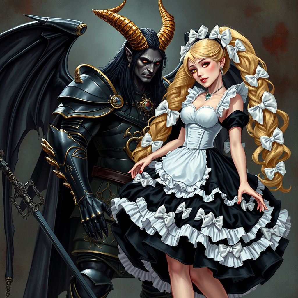 Demon King Captures Frilly French Maid: Gothic Romance