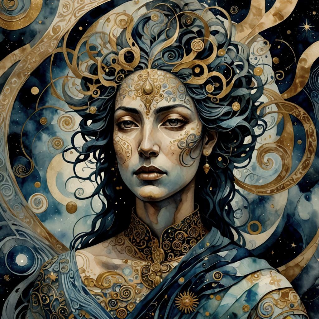 Surrealist Allegory of Vibhatsa in Cosmic Splendor