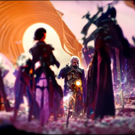 Fantasy Characters Unite: A Dark Concept Art Masterpiece