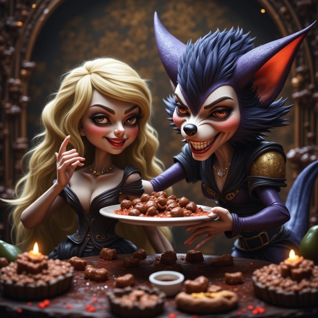 Mooglemeg Savoring Decadent Chocolate Delights in Whimsical...