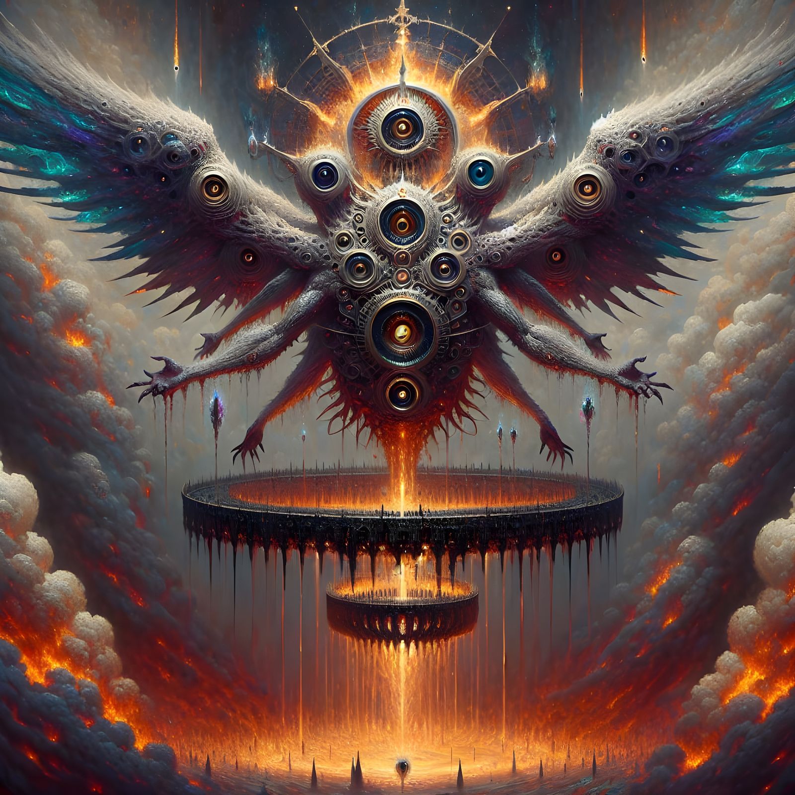 Majestic Angel from Ezekiel's Vision