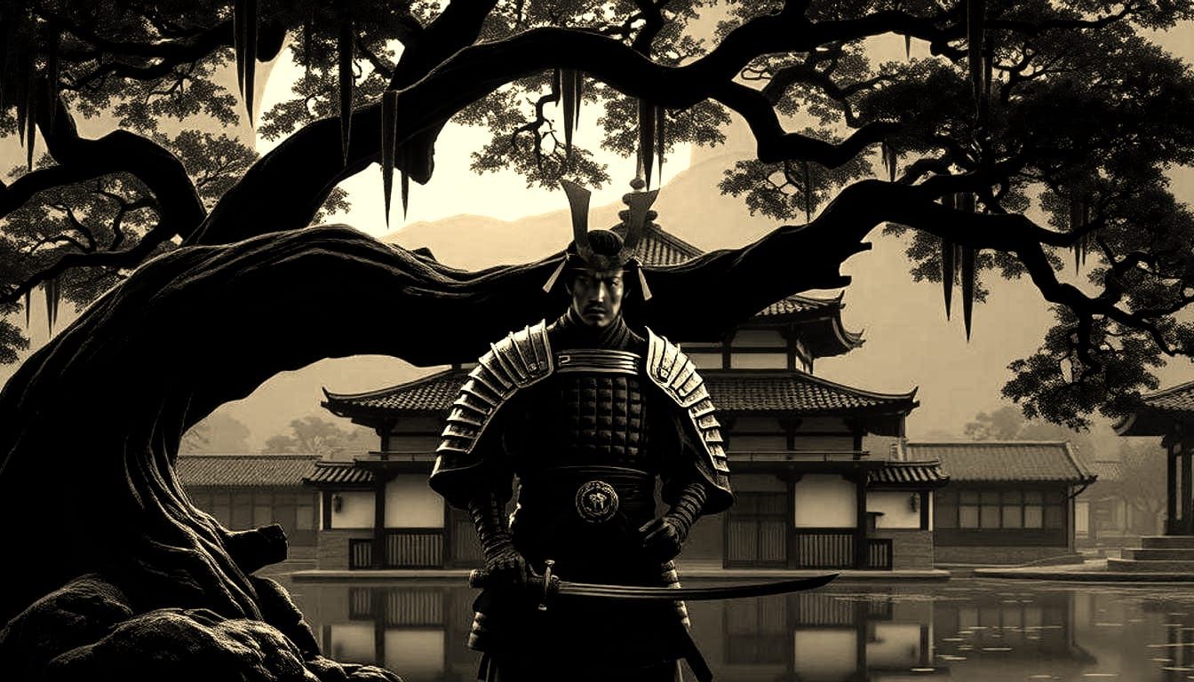 Samurai in Japan: Dark Fantasy Concept Art