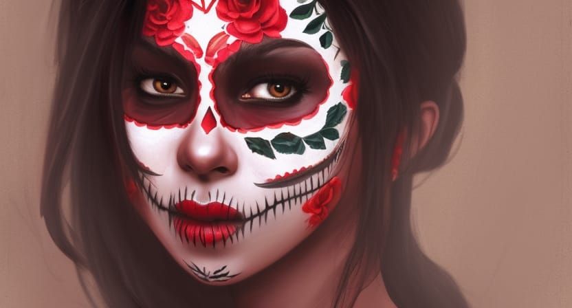 Day of the Dead Girl: Dark Fantasy Portrait