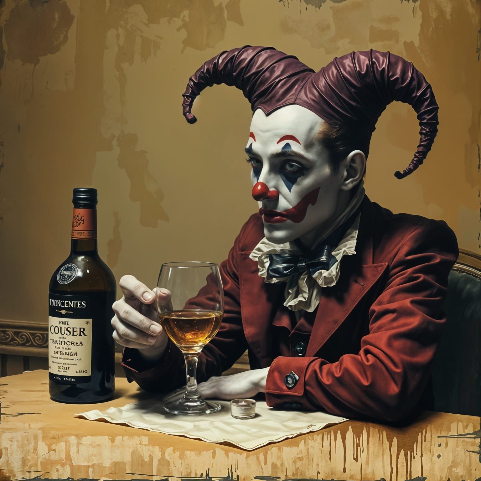 Beige Background Scene in a Minimalist Art Style