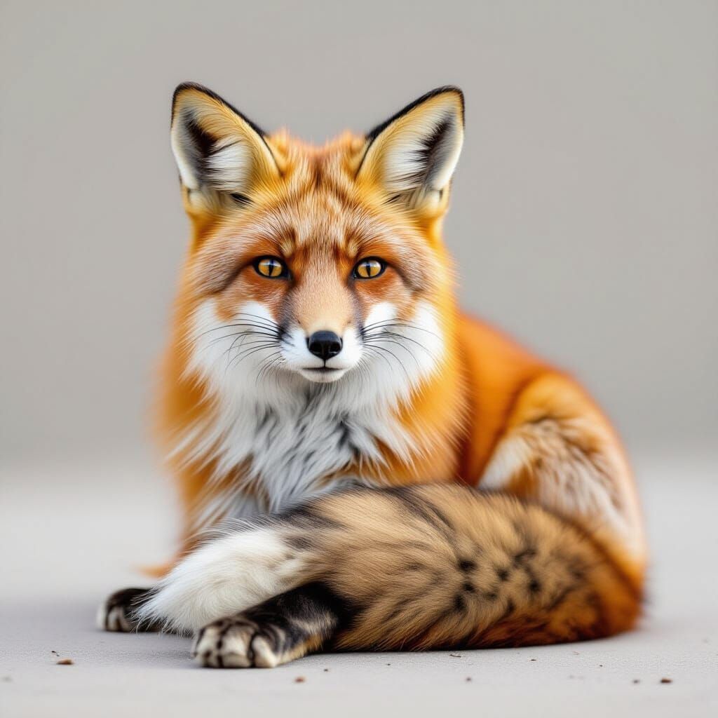 Relaxed Fox AI Image