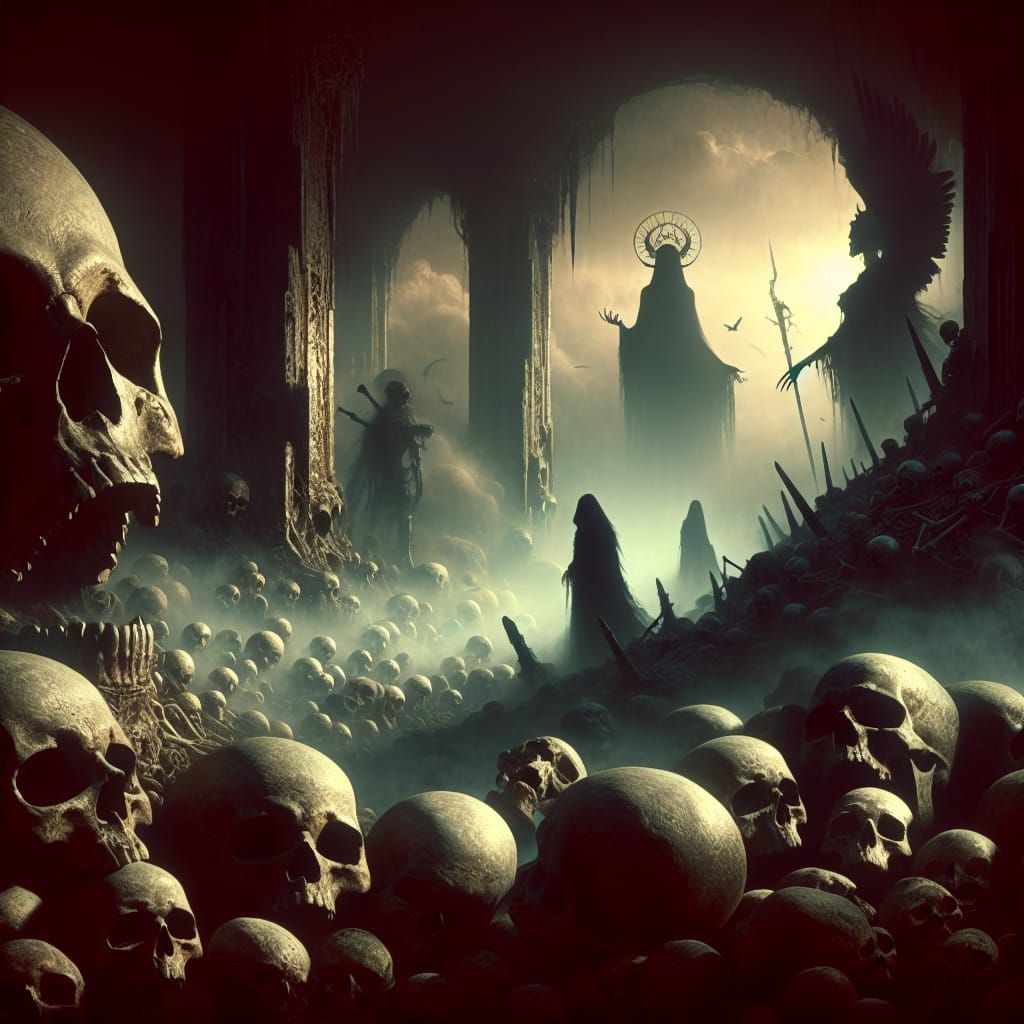Gothic Underworld: Skulls, Valkyrie, and Hecate