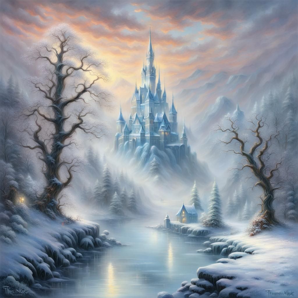 Ice Demon in Ethereal Winter Wonderland