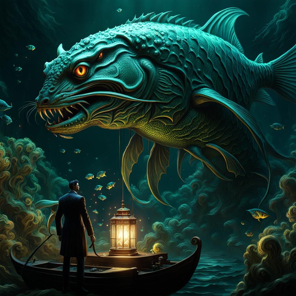 Lovecraftian alien fish