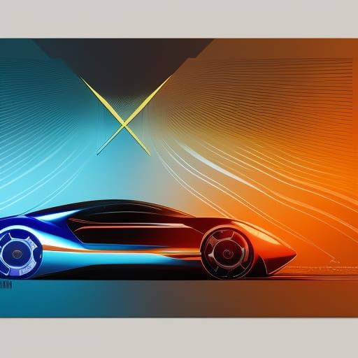 Futuristic Aston Martin Hyper-Car in Pop Art Style