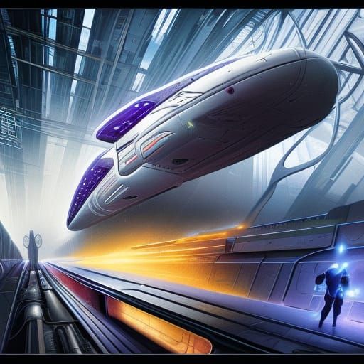 Futuristic Vehicle Races Through New York Suburbs