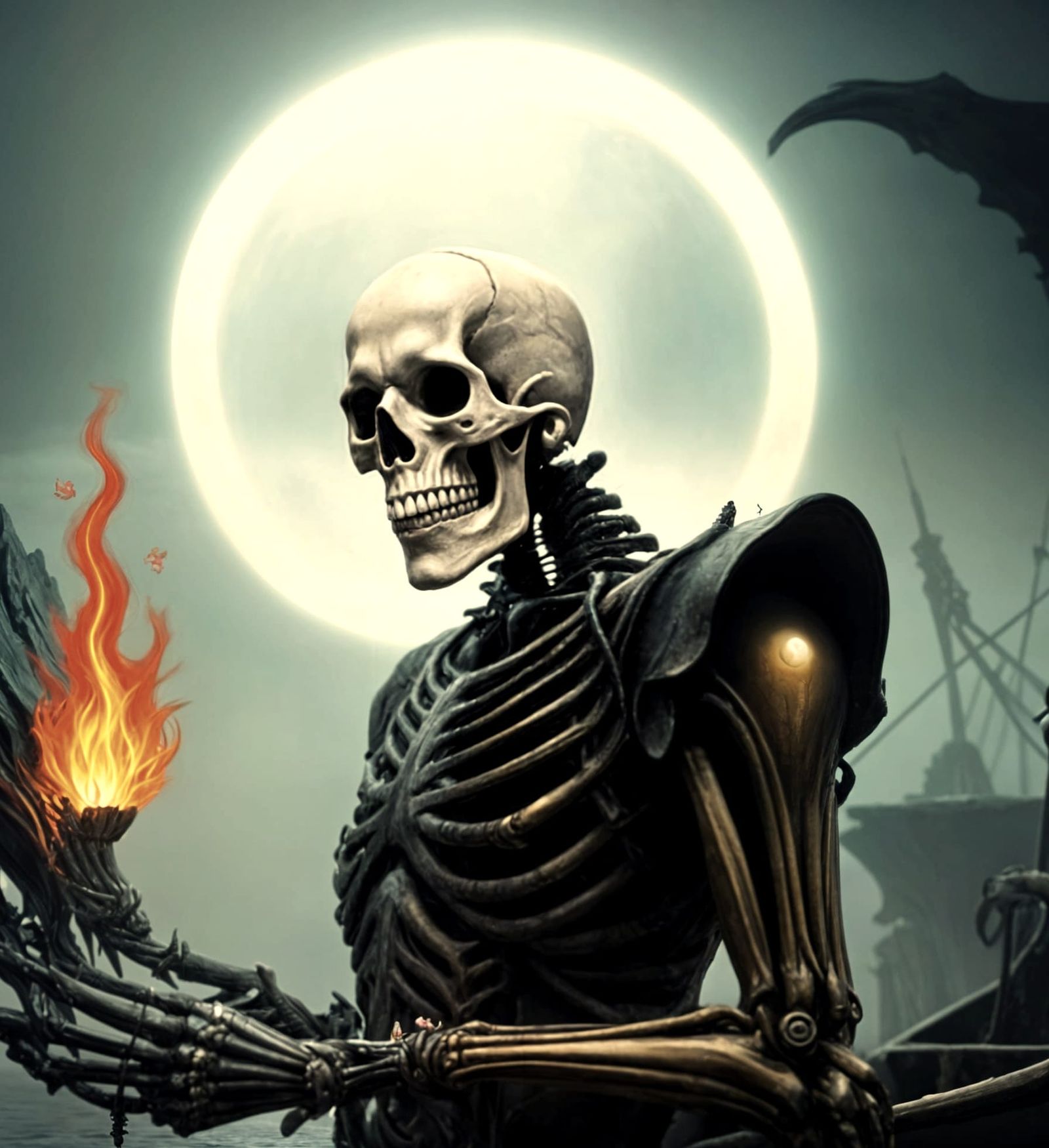 Surreal Stargate Scene with Coral and Dreamscape