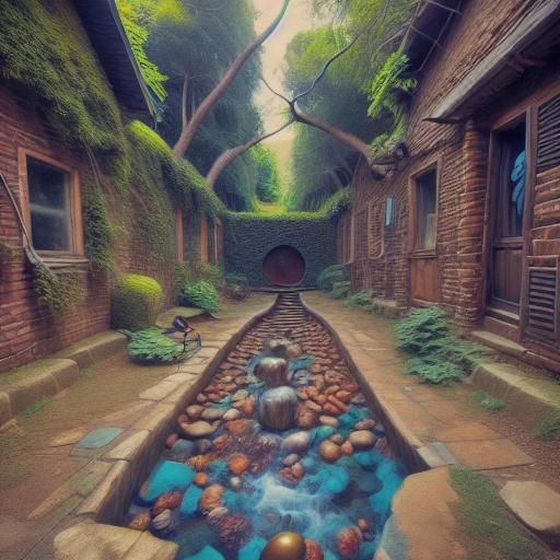 Emotive Potato Screaming in Fractal Psychedelic Style