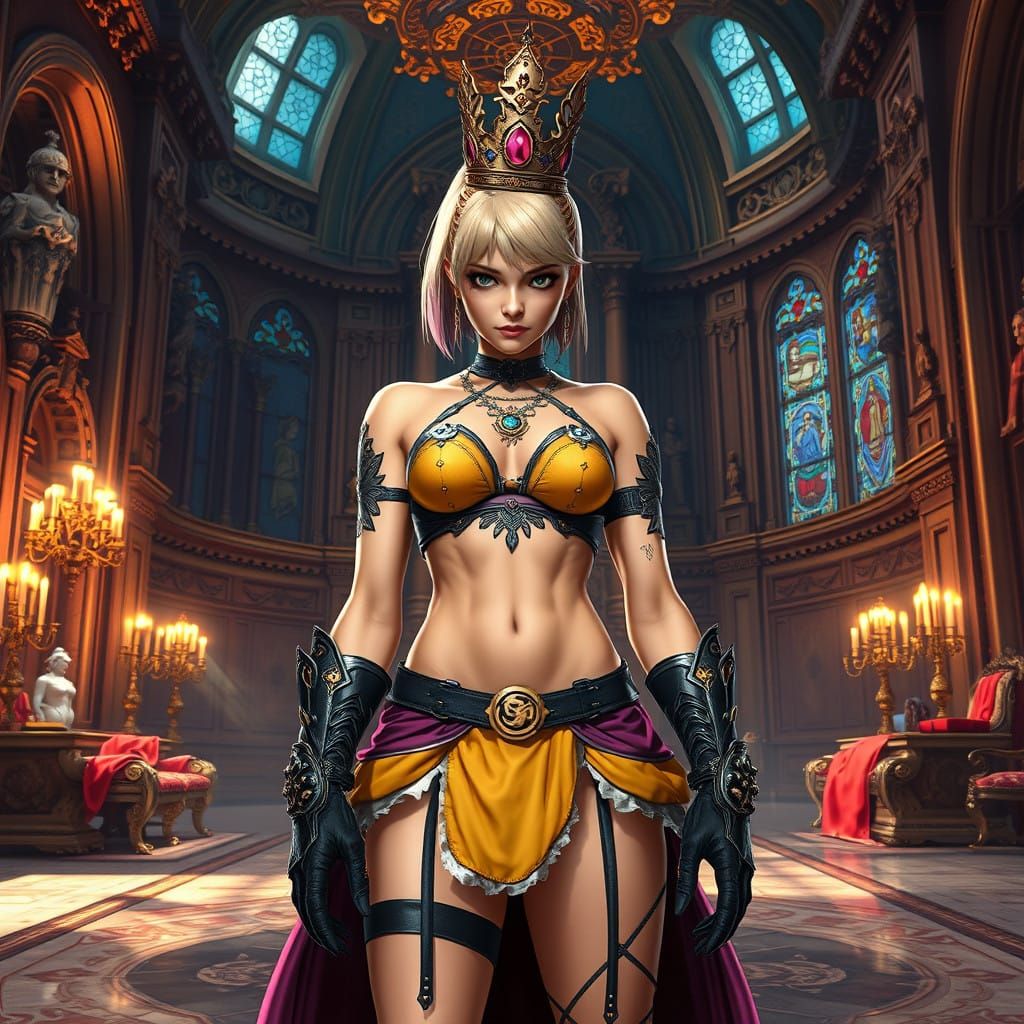 Punk Princess Defies Luxury in Grand Palace