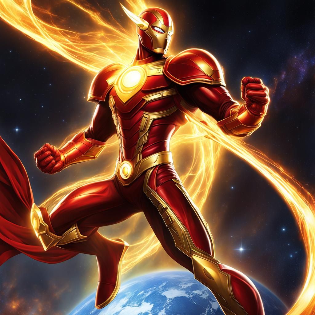 Solar Superhero Solarius: Renewable Energy Source