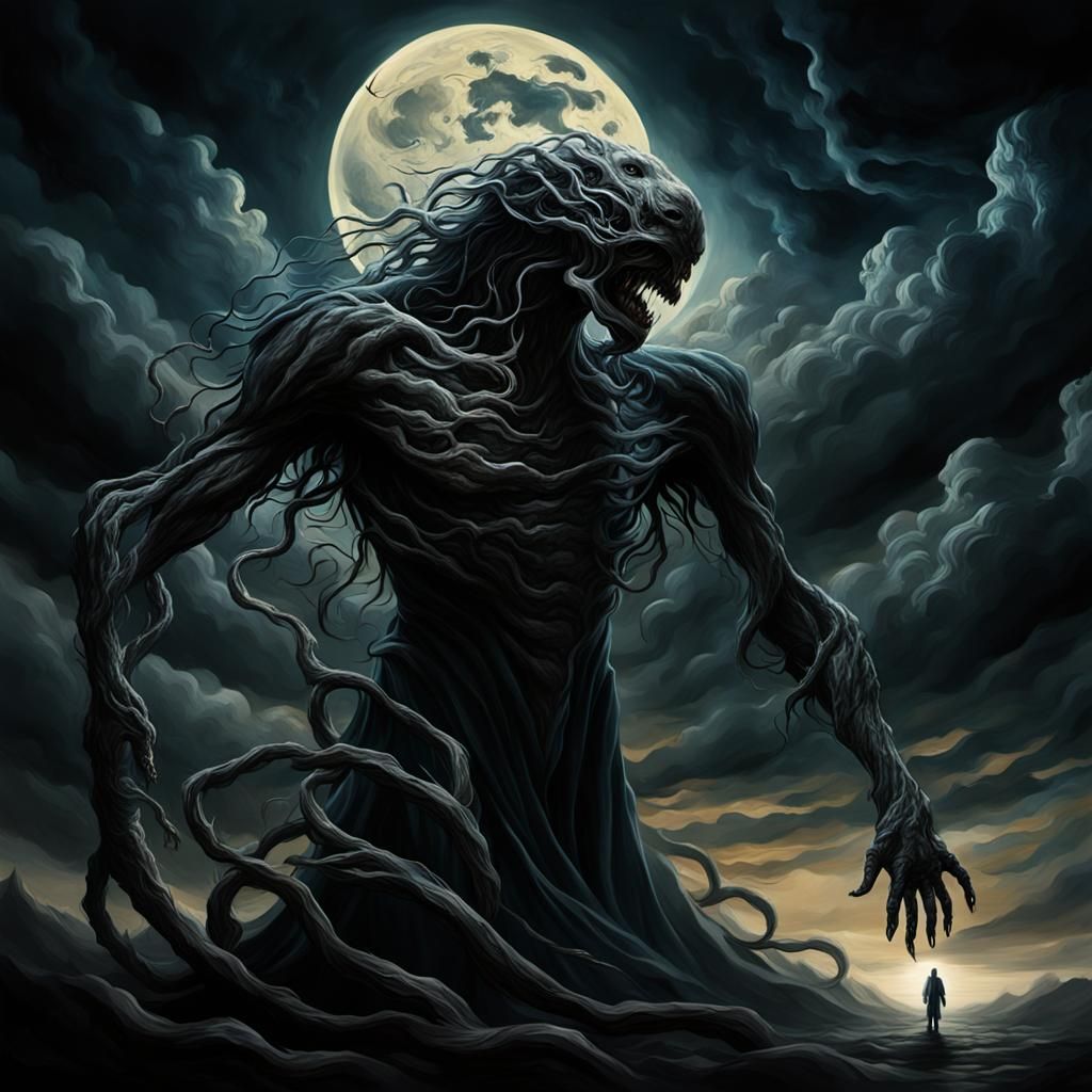 Ethereal Nightmare Unfolds in Botticelli-Inspired Dark Fanta...