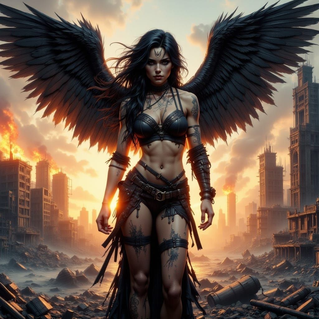 Dark Fantasy Goddess of Ruin