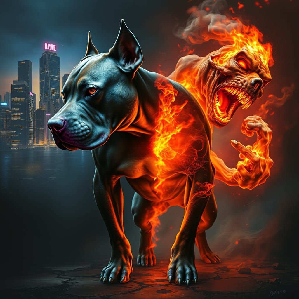 Futuristic Beast Awakens Amidst Apocalypse