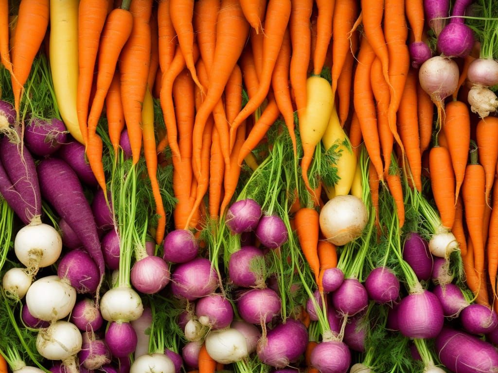 carrots, yellow squash, radish, red onions, pumpkins, celery...