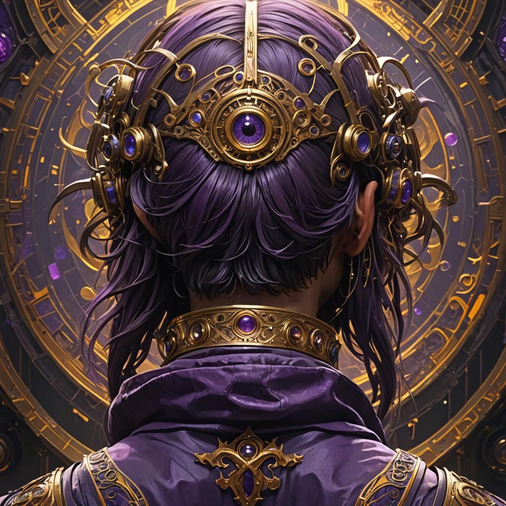 Surreal Portrait: Eyes on the Back of Head