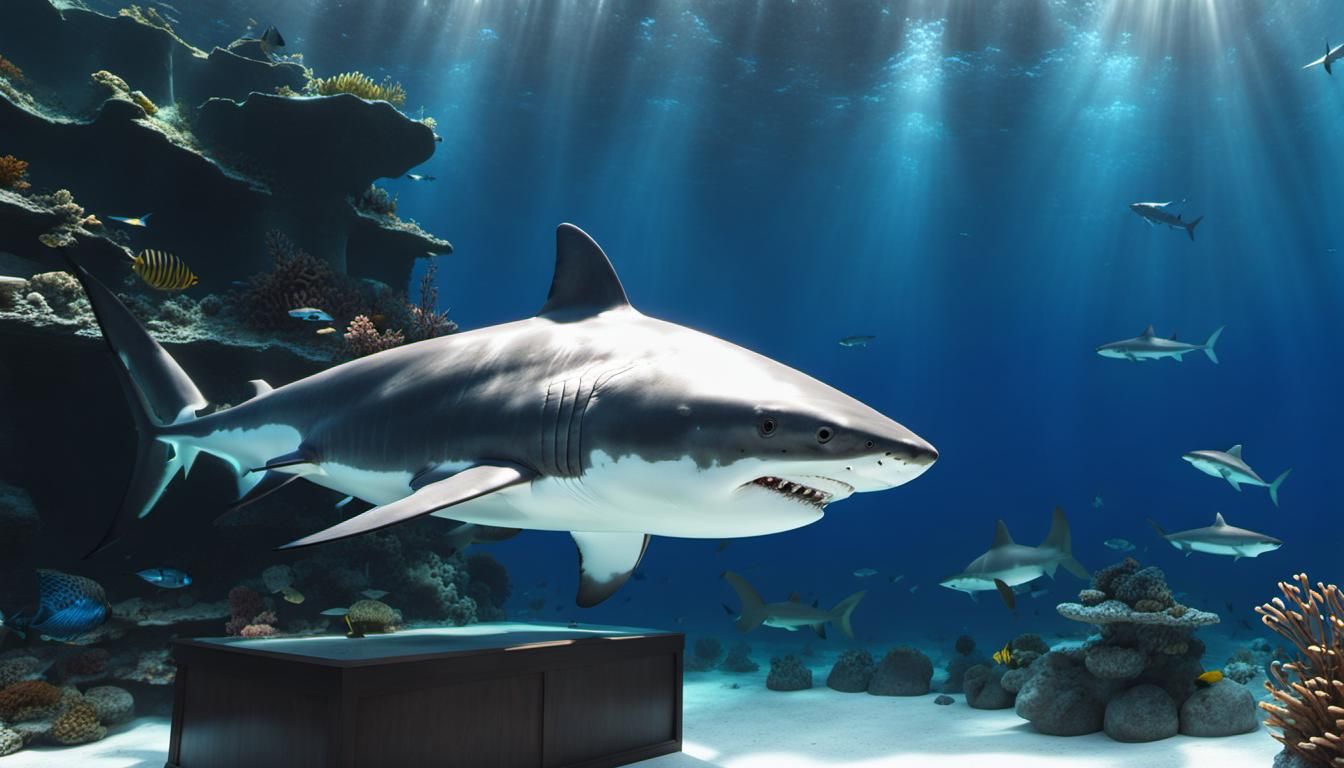Great White Shark in Aquarium: 64K UHD HDR
