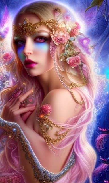 Beautiful Fairy with Intricate Wings Photography